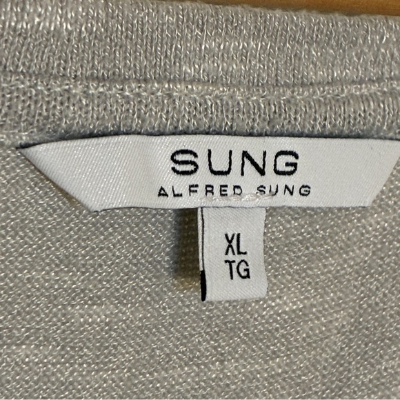 Alfred Sung Light Gray Sleeveless Top XL - Picture 4 of 5